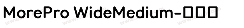 MorePro WideMedium字体转换